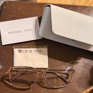 Michael Kors Cream Eyeglasses NEW & Case